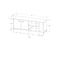 Monarch Specialties Tv Stand, 60 Inch, Console, Storage Cabinet, Living Room, Bedroom, Laminate, Grey I 2841 - alternate 3